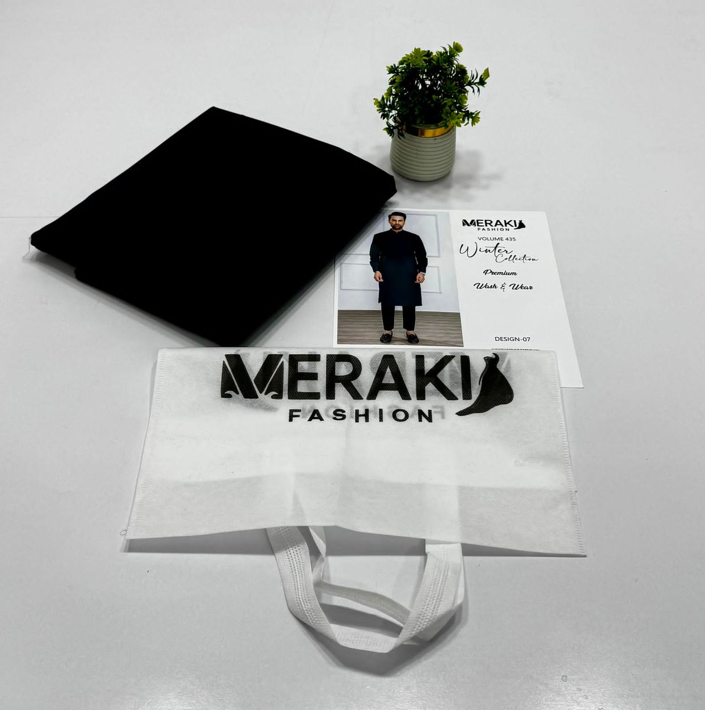 Meraki Fashion Vol 435 Wash & Wear ( 8 Suits)A