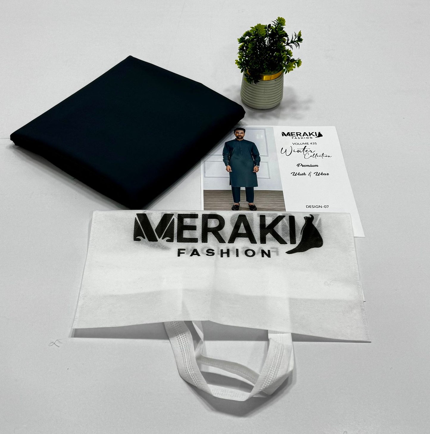 Meraki Fashion Vol 435 Wash & Wear ( 8 Suits)A