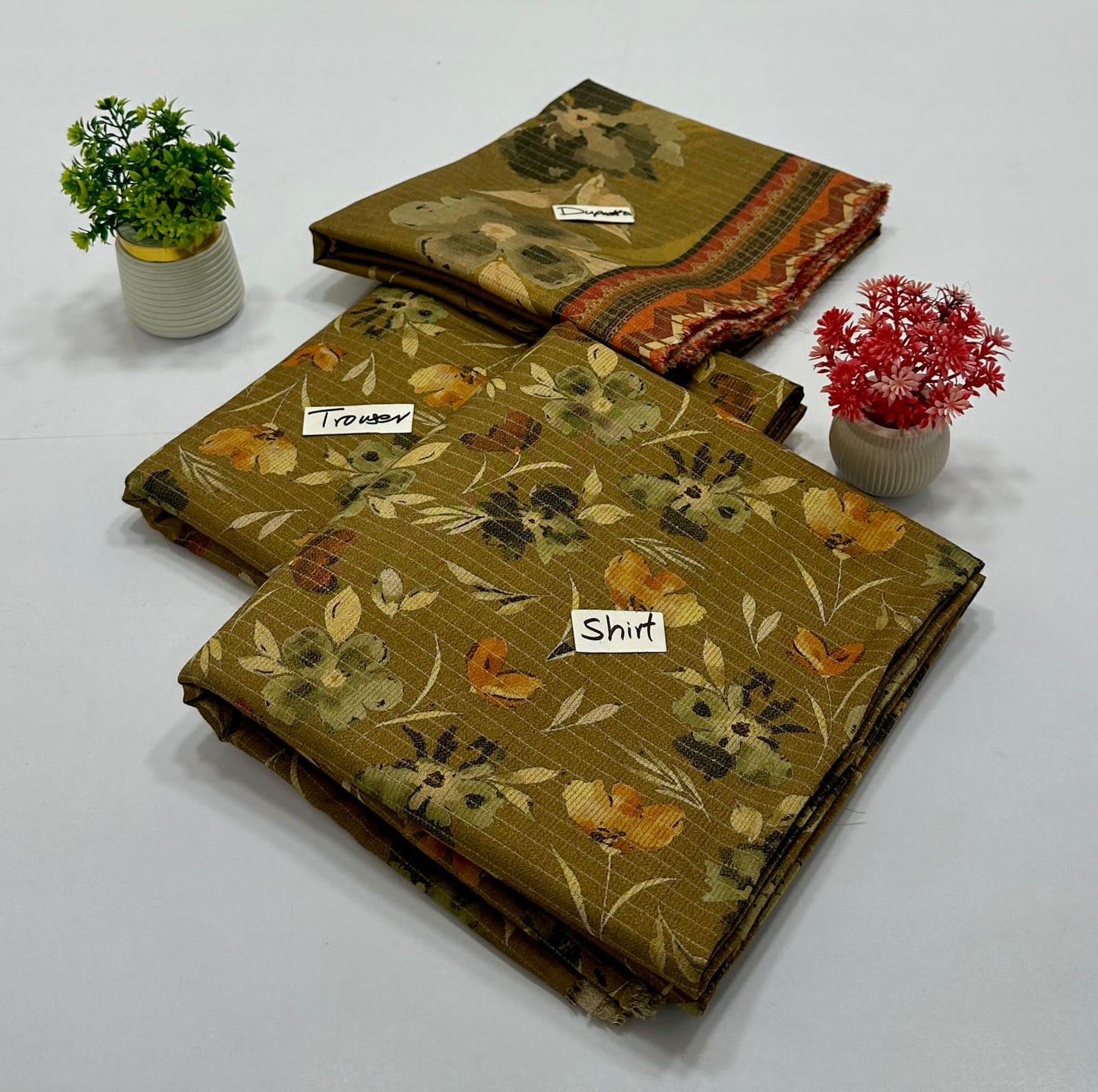 Original Brand Bin Saleen Chamki Peace Peach Dhanak 3Pc ( 10  Suits)