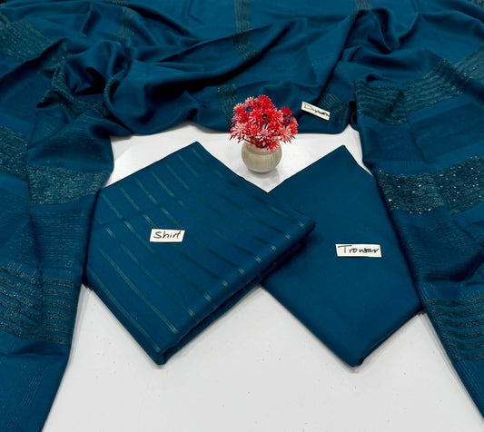 Meraki Fashion Vol 446 Ribben Peach Wool ( 4 Suits)A