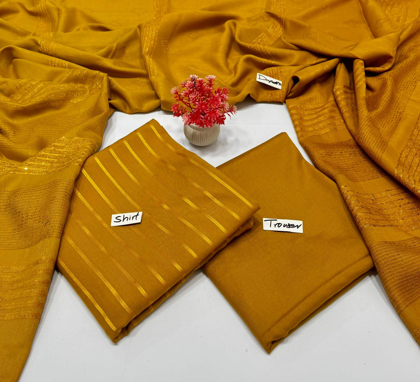 Meraki Fashion Vol 446 Ribben Peach Wool ( 4 Suits)A