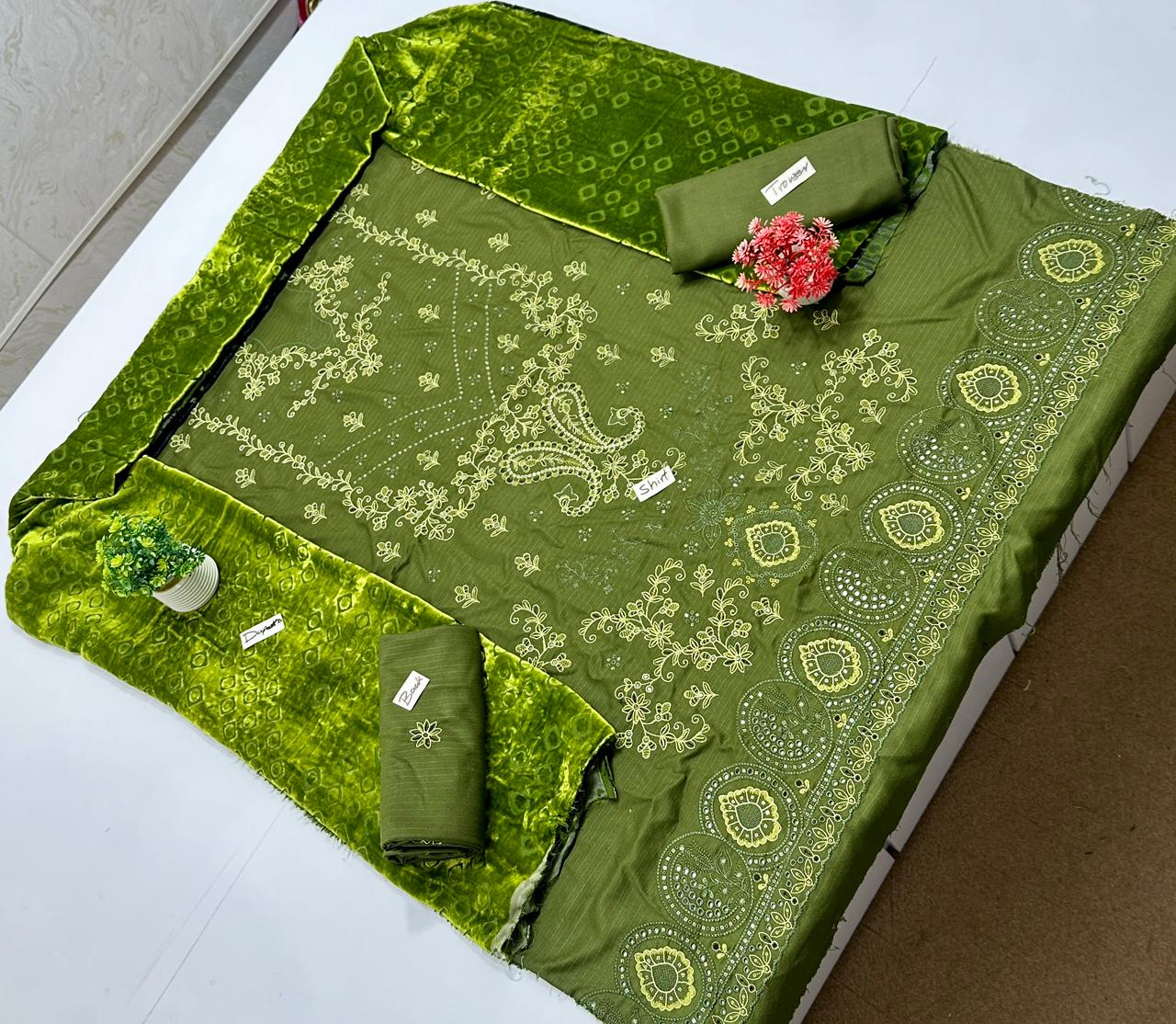 Meraki Fashion Vol 448 Double Head Embroidery ( 8 Suits)