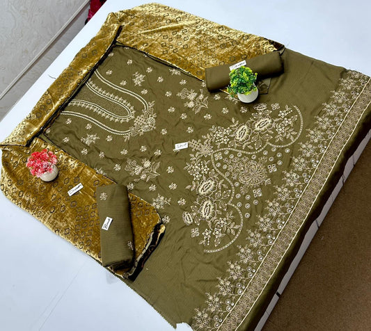 Meraki Fashion Vol 448 Double Head Embroidery ( 8 Suits)