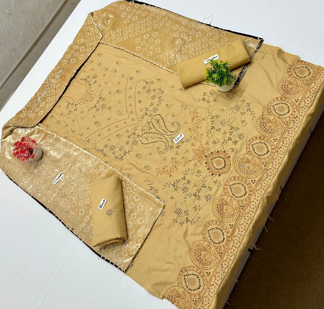 Meraki Fashion Vol 448 Double Head Embroidery ( 8 Suits)