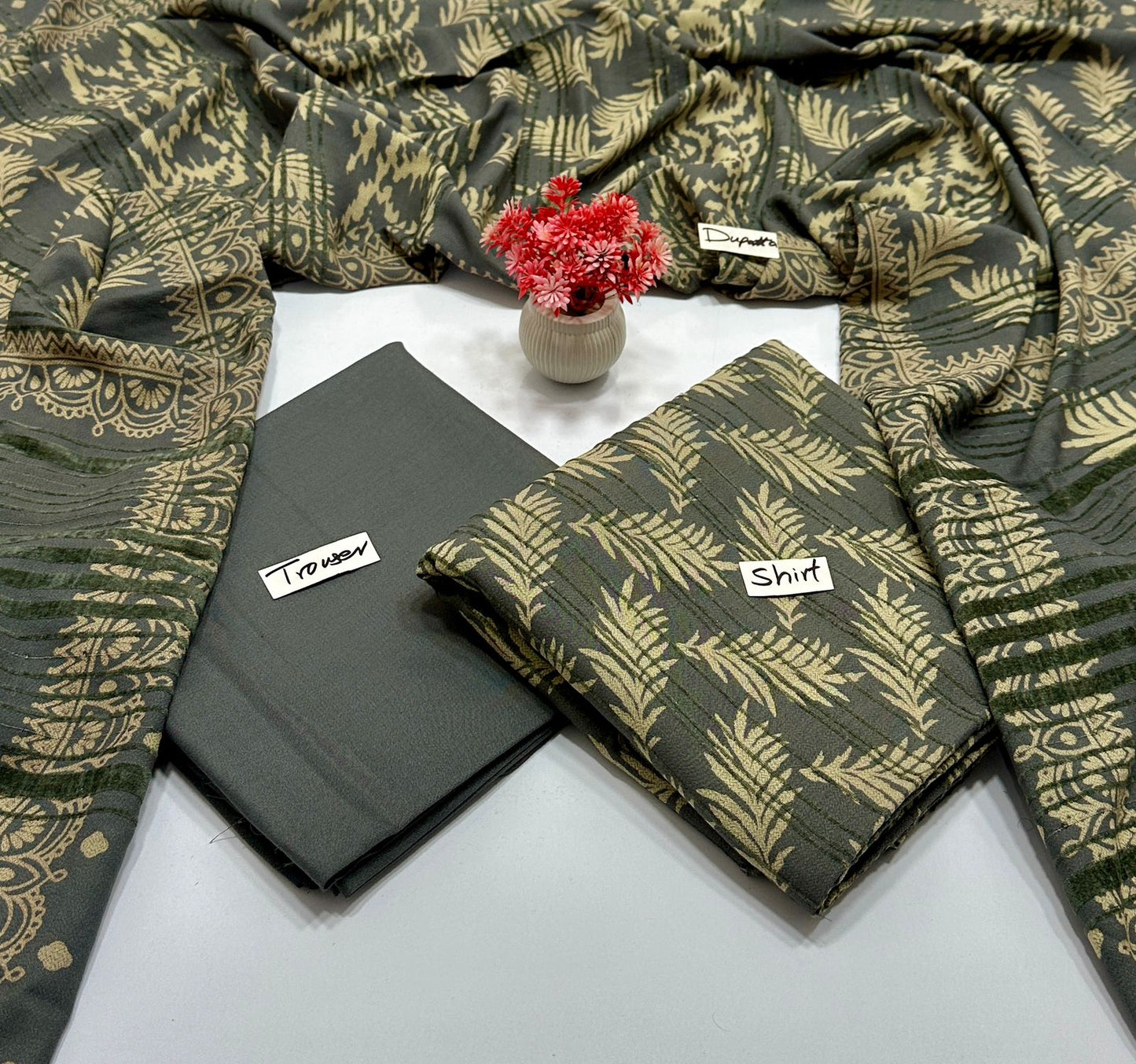 Lakhani Print Chamki 3Pc Valvet Strips  (8 Suits)B