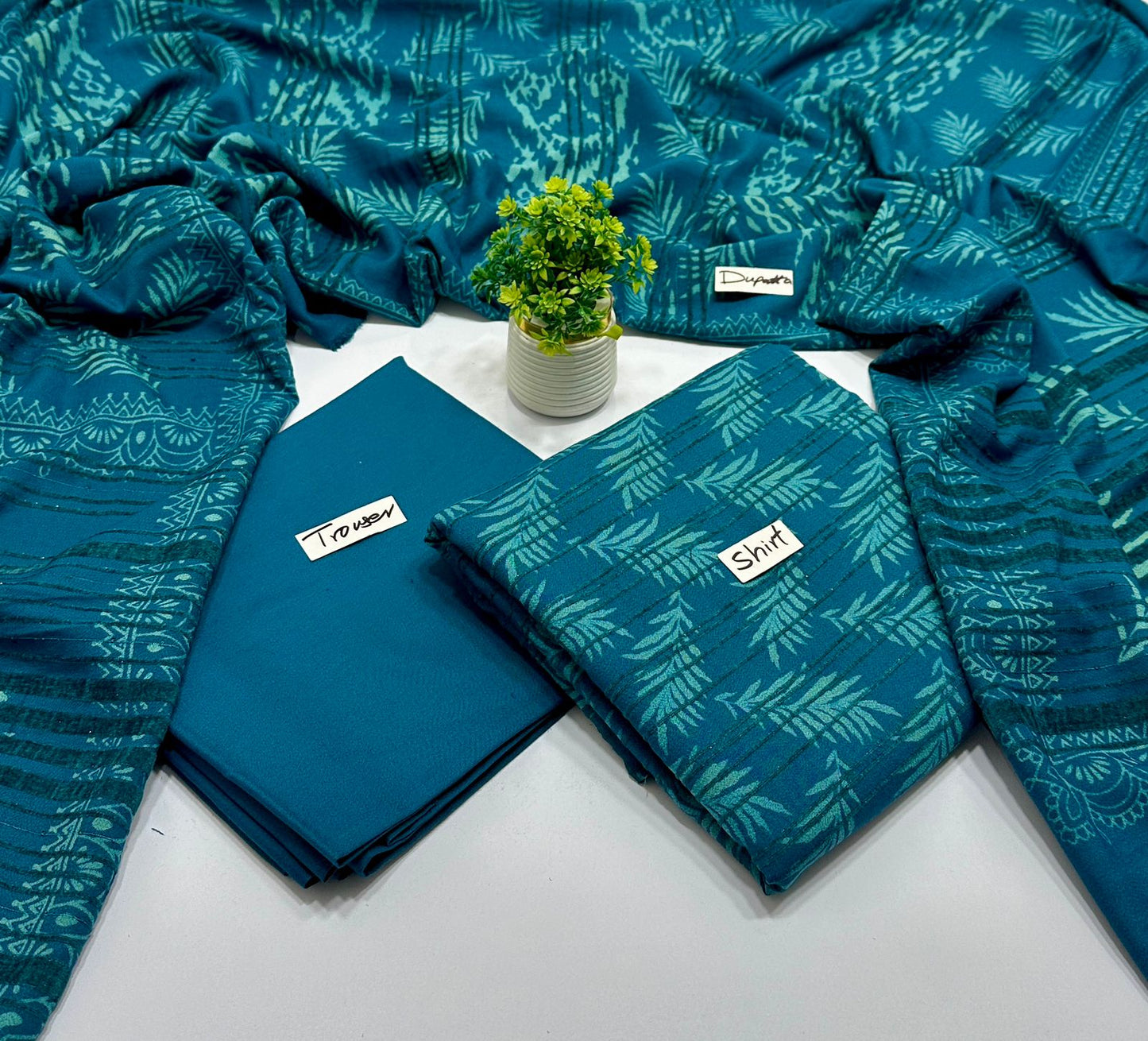 Lakhani Print Chamki 3Pc Valvet Strips  (8 Suits)B