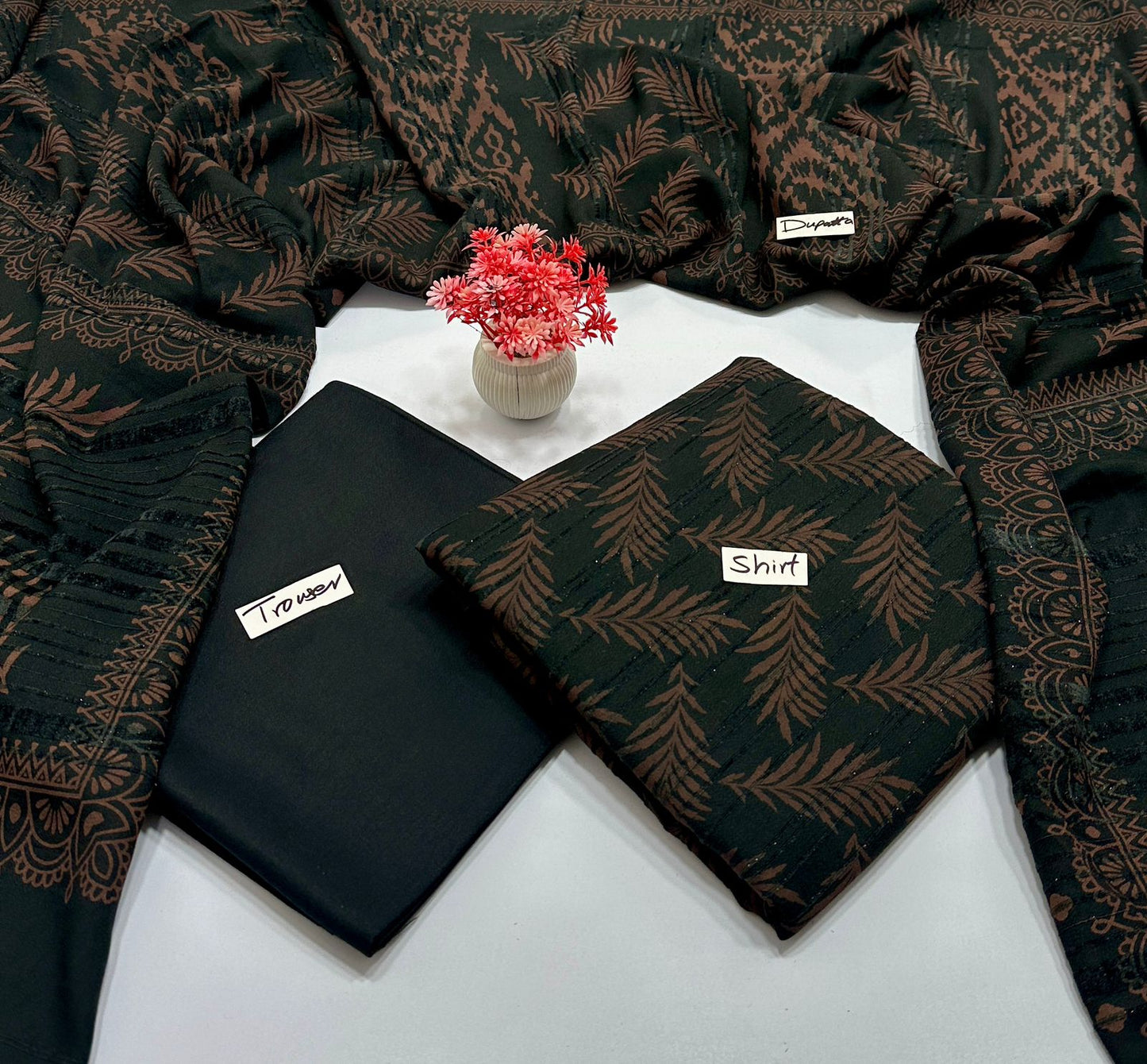 Lakhani Print Chamki 3Pc Valvet Strips  (8 Suits)B