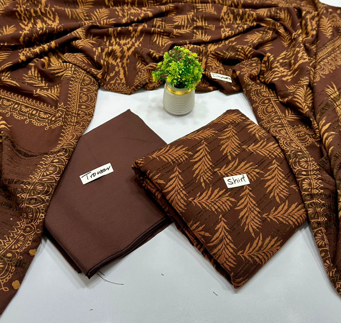 Lakhani Print Chamki 3Pc Valvet Strips  (8 Suits)B