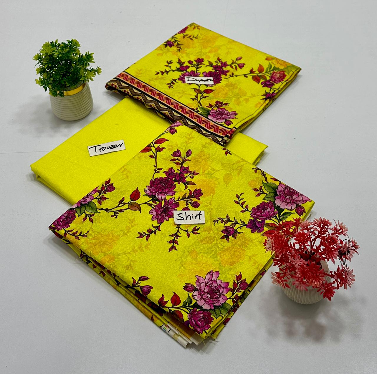 Kashish 3 Pc Digital Print Karandi (5 Suits)B