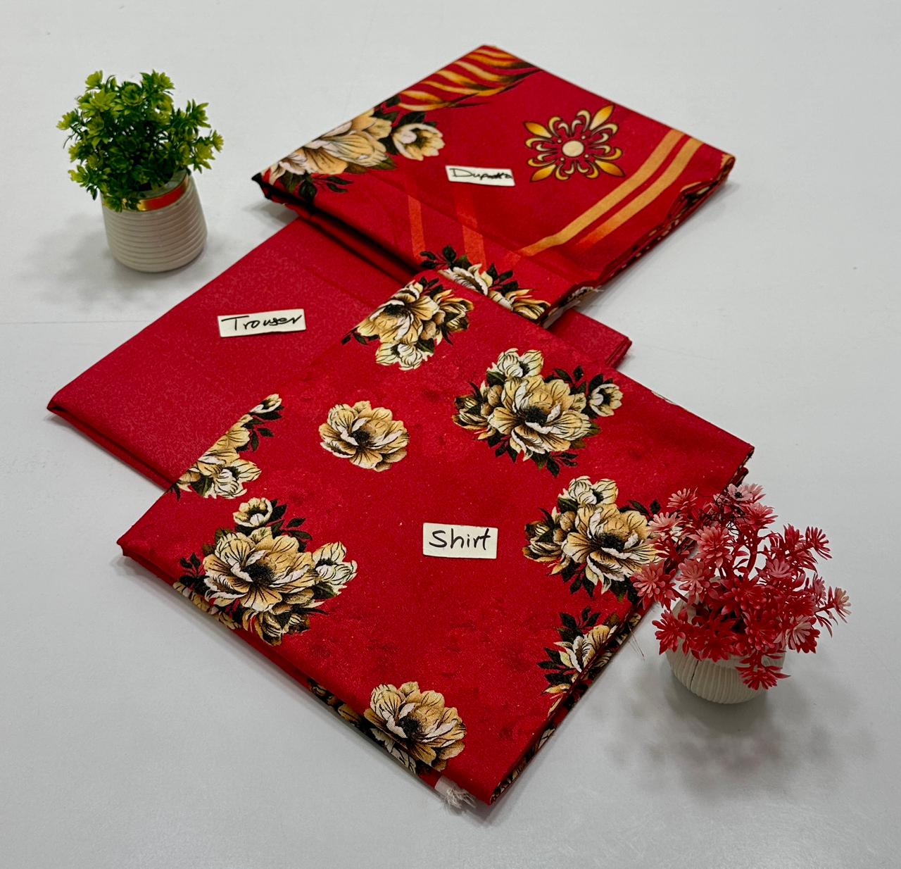 Kashish 3 Pc Digital Print Karandi (5 Suits)B