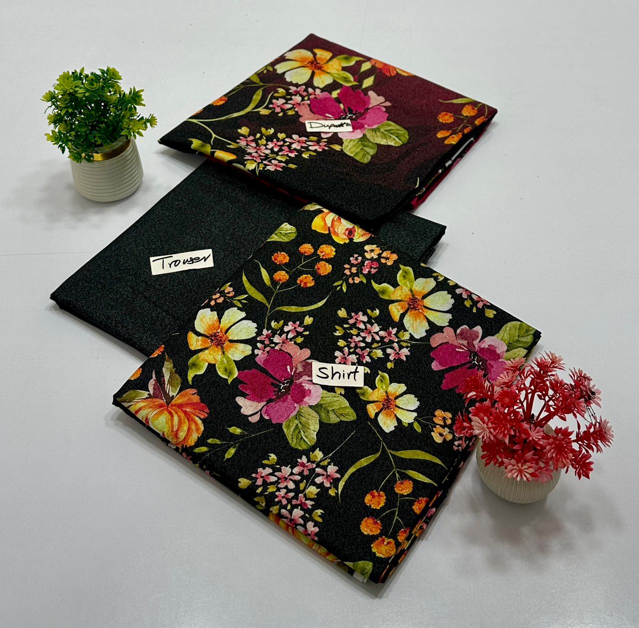 Kashish 3 Pc Digital Print Karandi (5 Suits)B