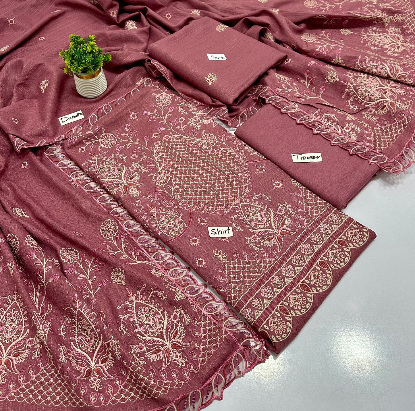 Meraki Fashion Vol 453 Luxury Heavy Embroidery Peace Wool Chamki ( 8 Suits)