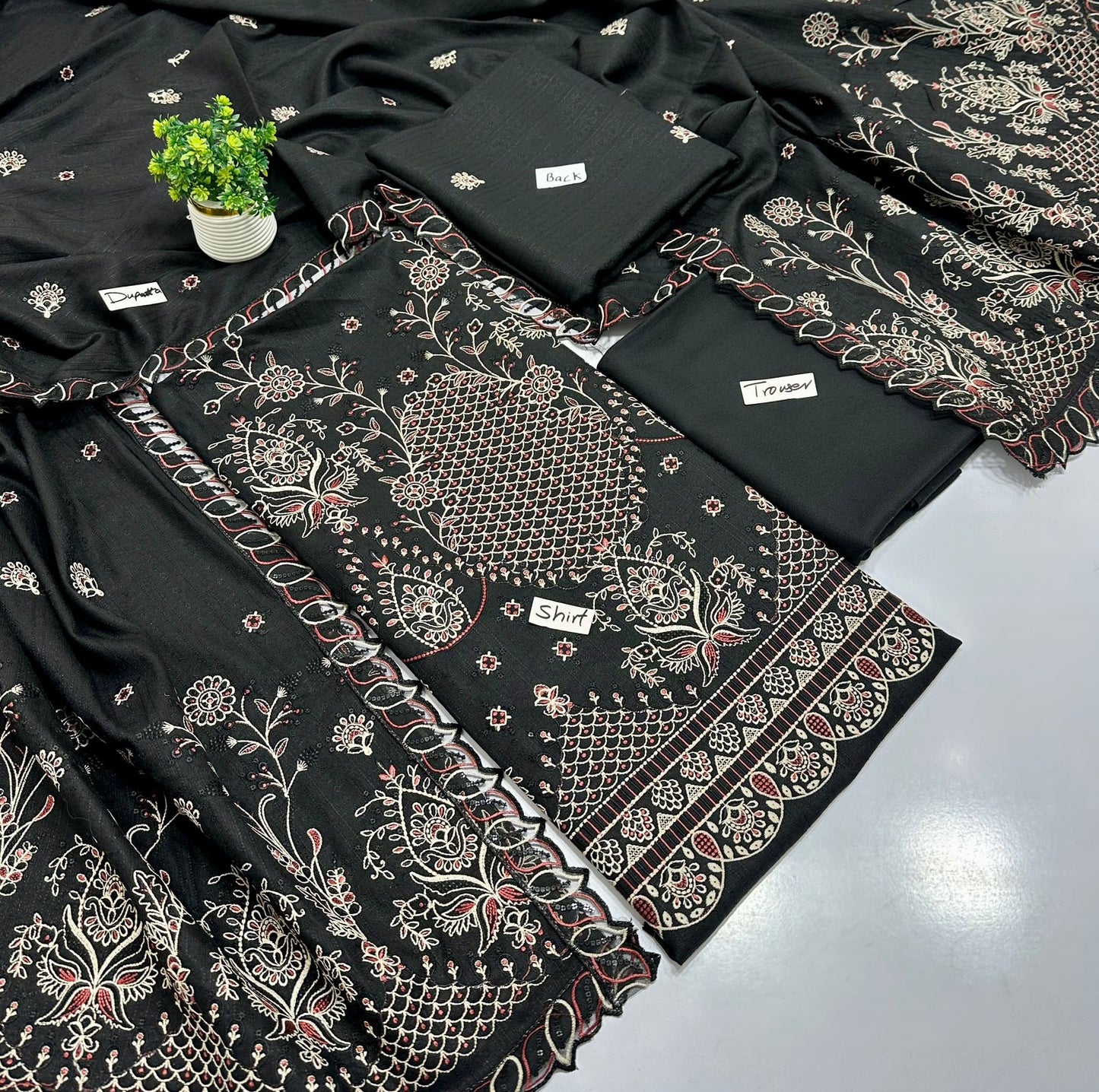 Meraki Fashion Vol 453 Luxury Heavy Embroidery Peace Wool Chamki ( 8 Suits)