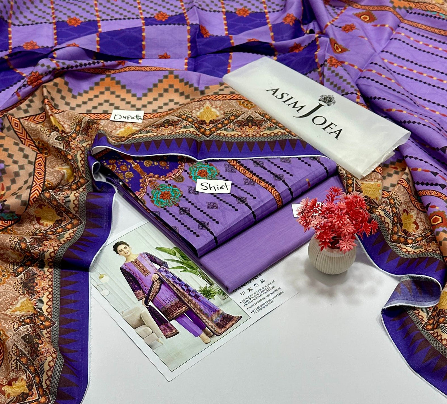Asim Jofa 3 Pc Lawn Sale (5 Suits )A