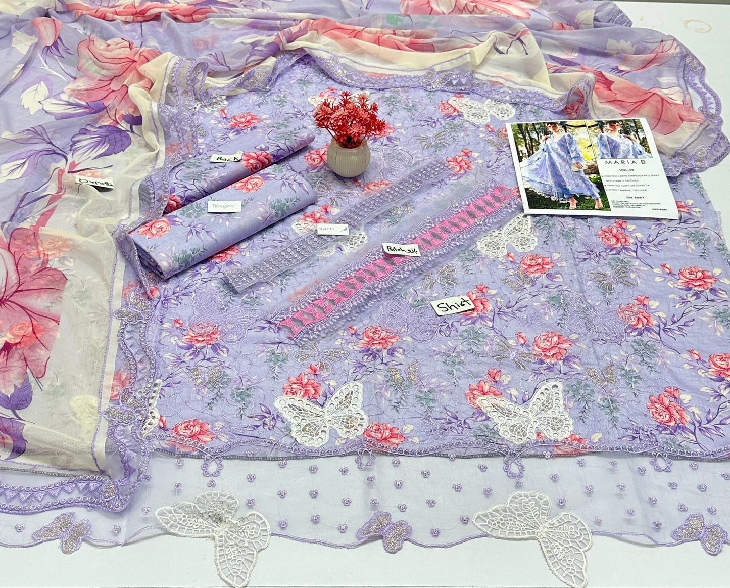 Maria B Butterfly Hit Code 3 Pc Lawn (5 Suits )