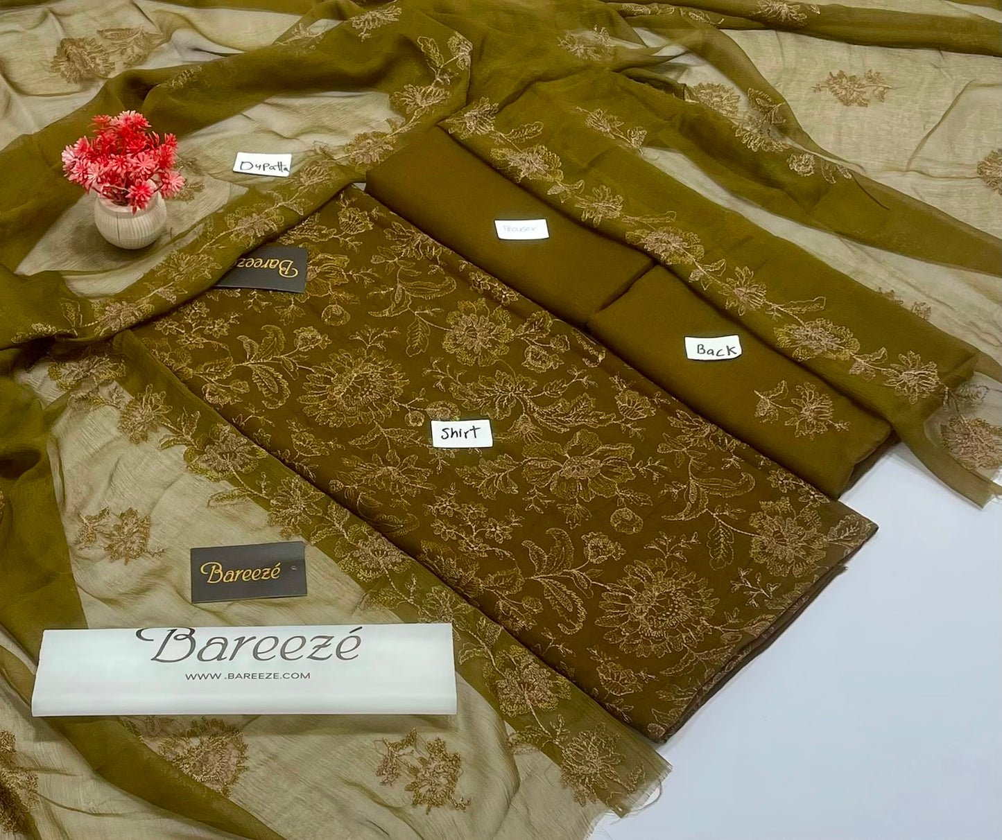 Original Brand Bareeza Chawla Karandi 3 Pc (6 Suits )