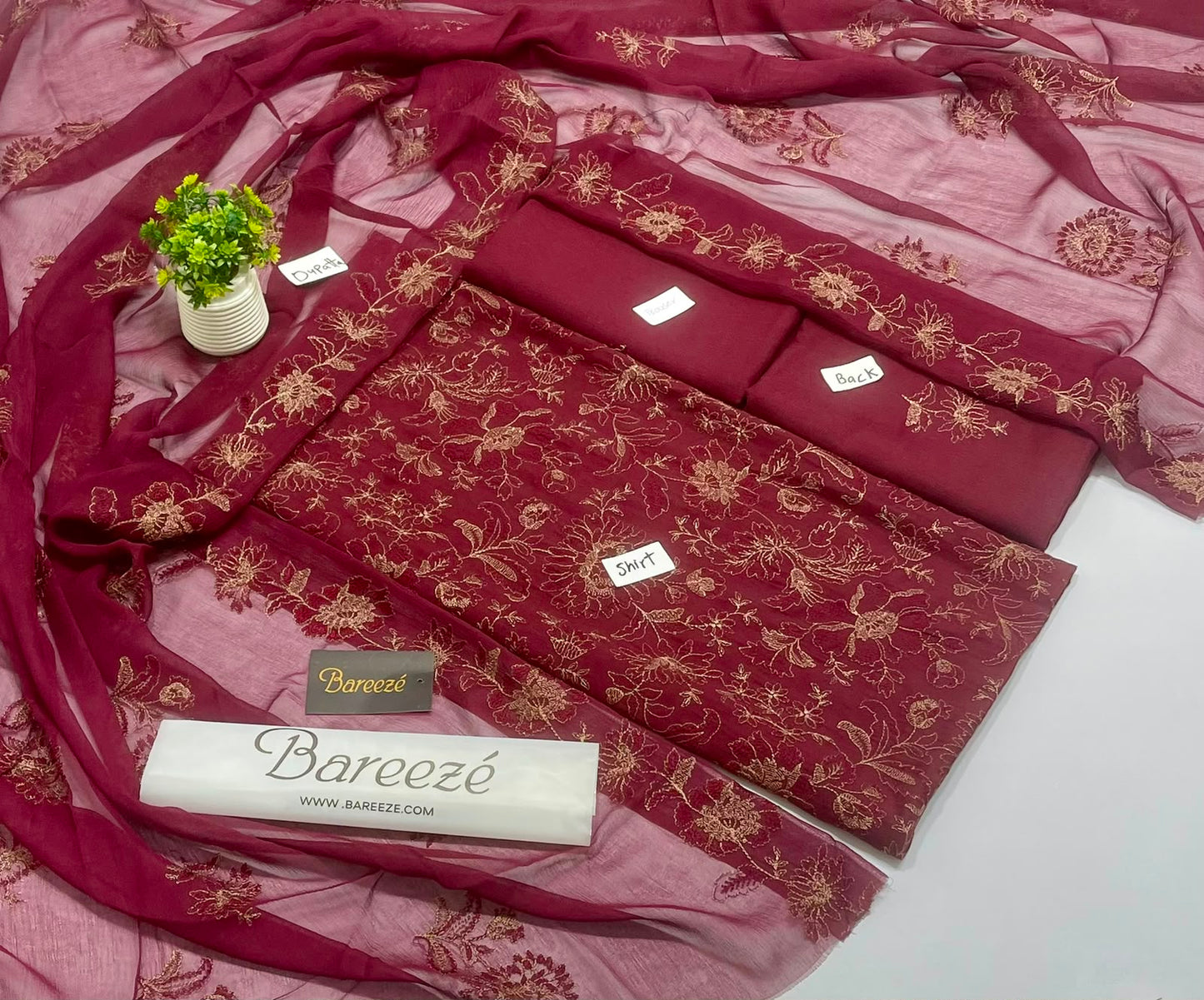 Original Brand Bareeza Chawla Karandi 3 Pc (6 Suits )
