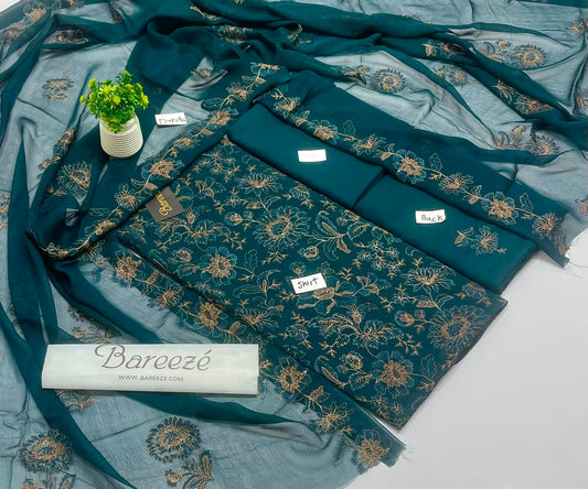 Original Brand Bareeza Chawla Karandi 3 Pc (6 Suits )