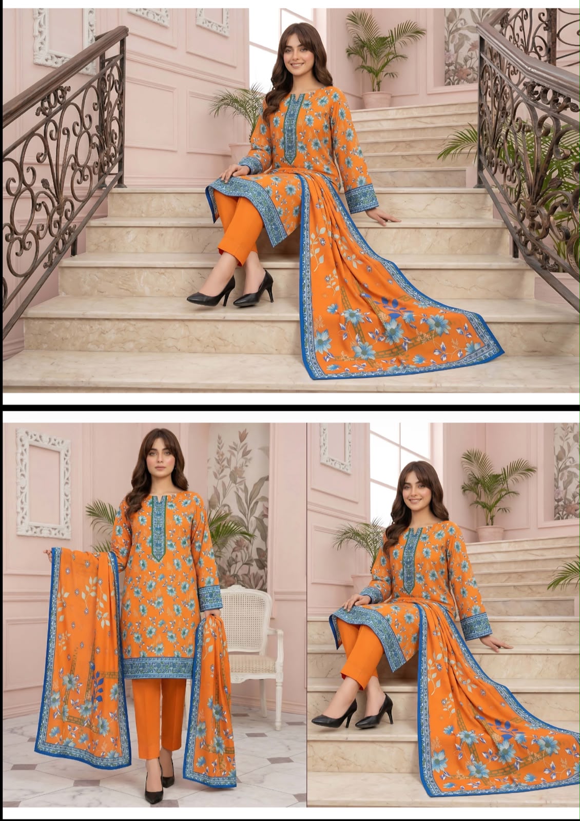 Sapphire Digital Print 3Pc Lawn (7 suits )