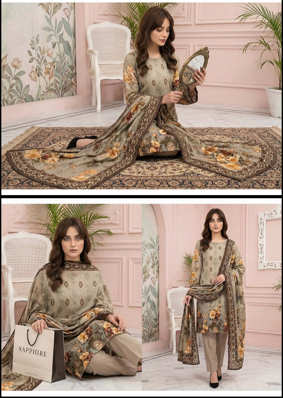Sapphire Digital Print 3Pc Lawn (7 suits )