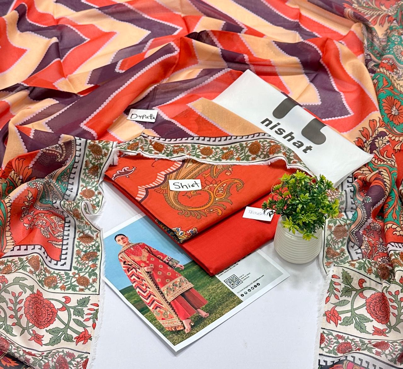 Nishat 3Pc Lawn (5 Suits ) B