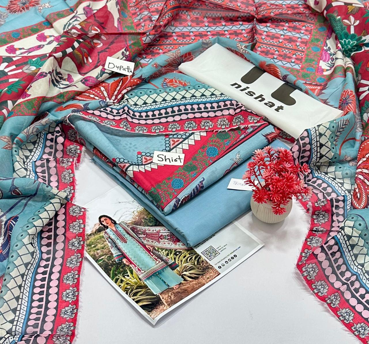 Nishat 3Pc Lawn (5 Suits ) A