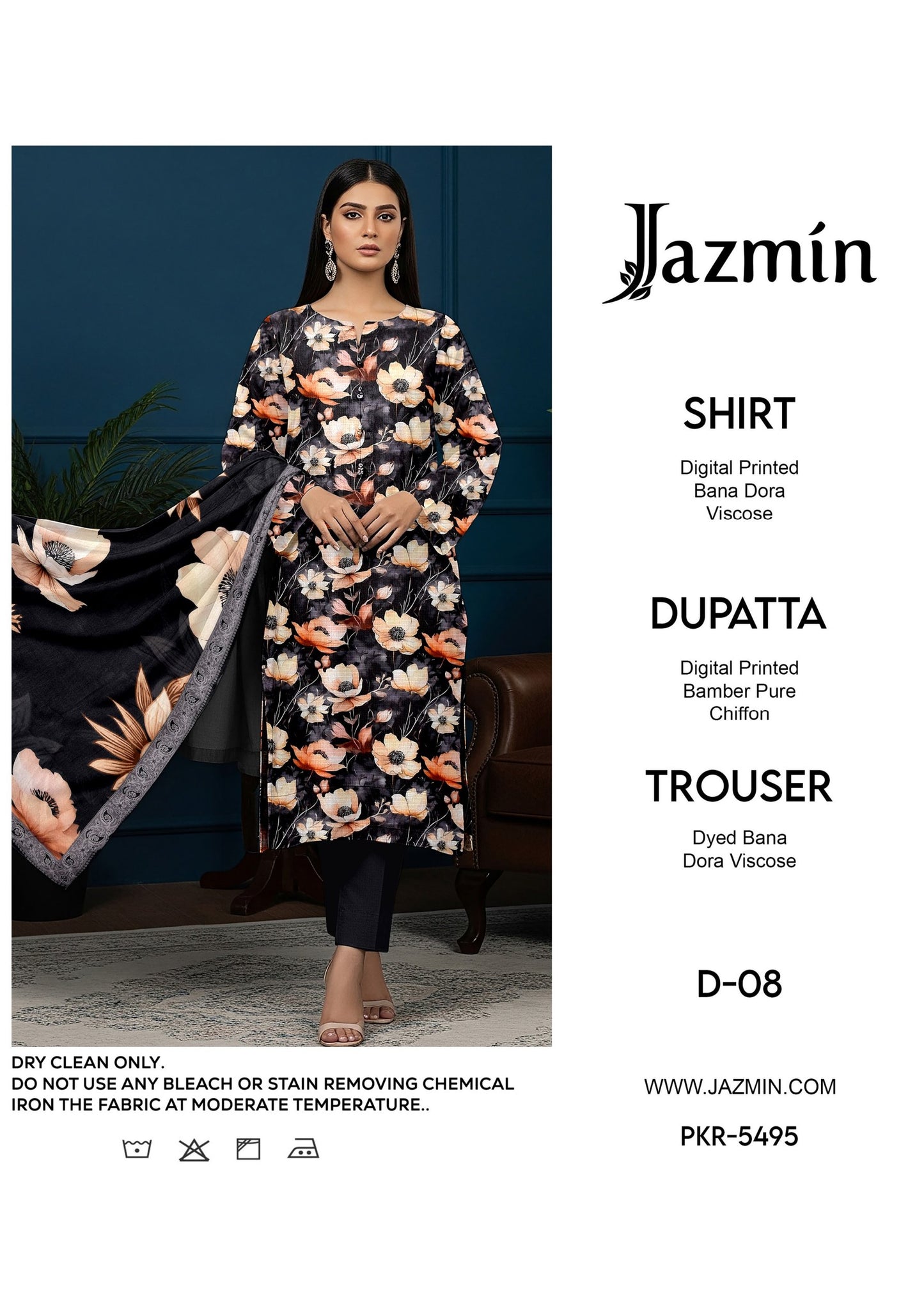 Jazmin Viscose Bana Dora 3 pc 10 suits