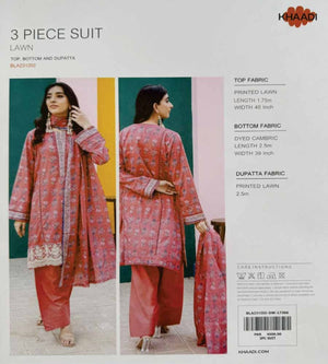 Khaadi Digital Printed Lawn 3-PC (Set -Pack Of 5 Suits ) Category B Market Boy