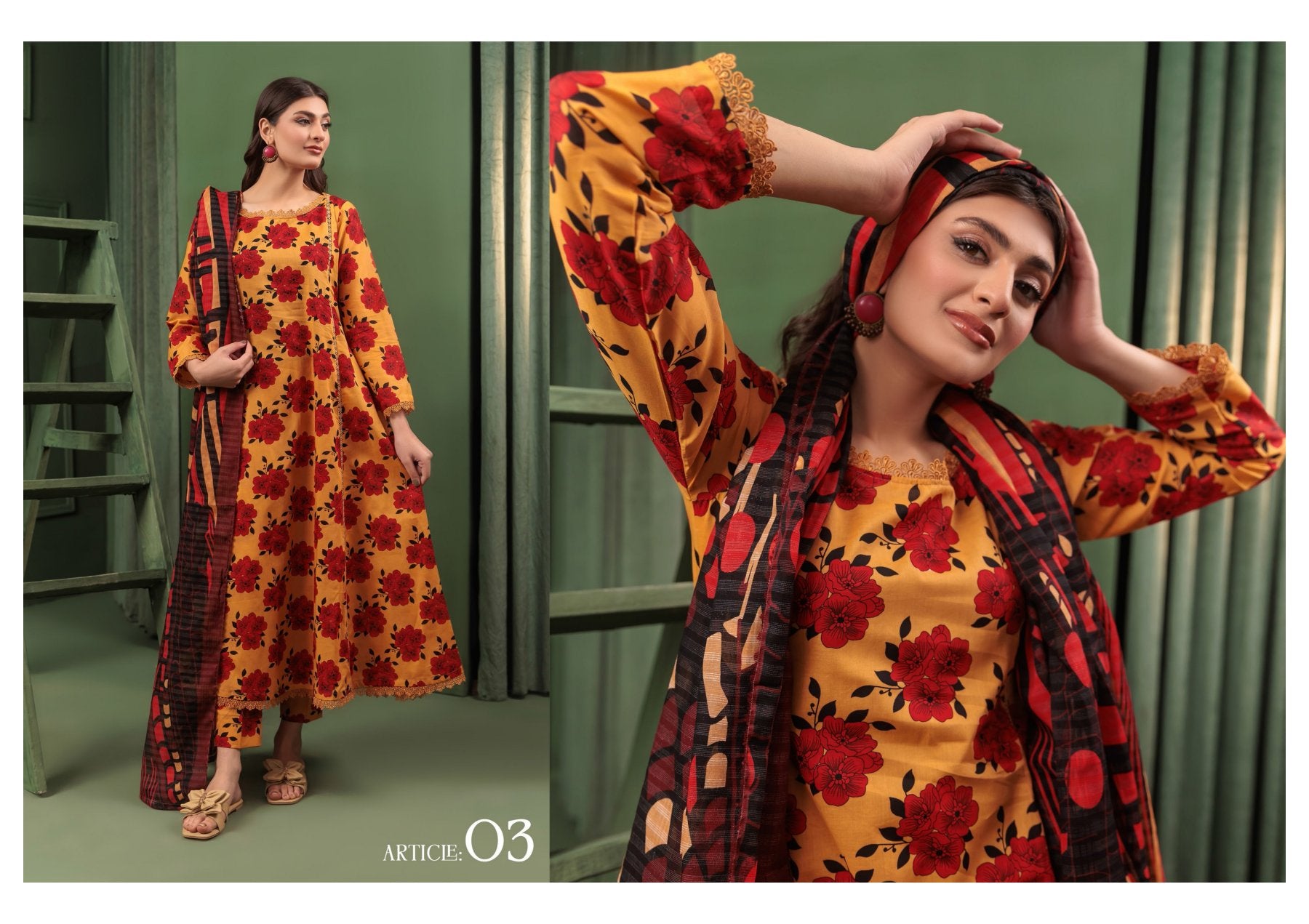OMANG DIGITAL PRINT 3PC LAWN 5 SUITS