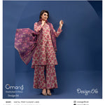 OMANG DIGITAL PRINT 3PC LAWN 10 SUITS B
