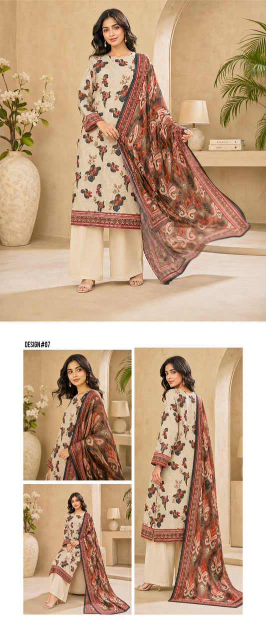 Nisa By Orang Brand 3 Pc Lawn (8 Suits) B