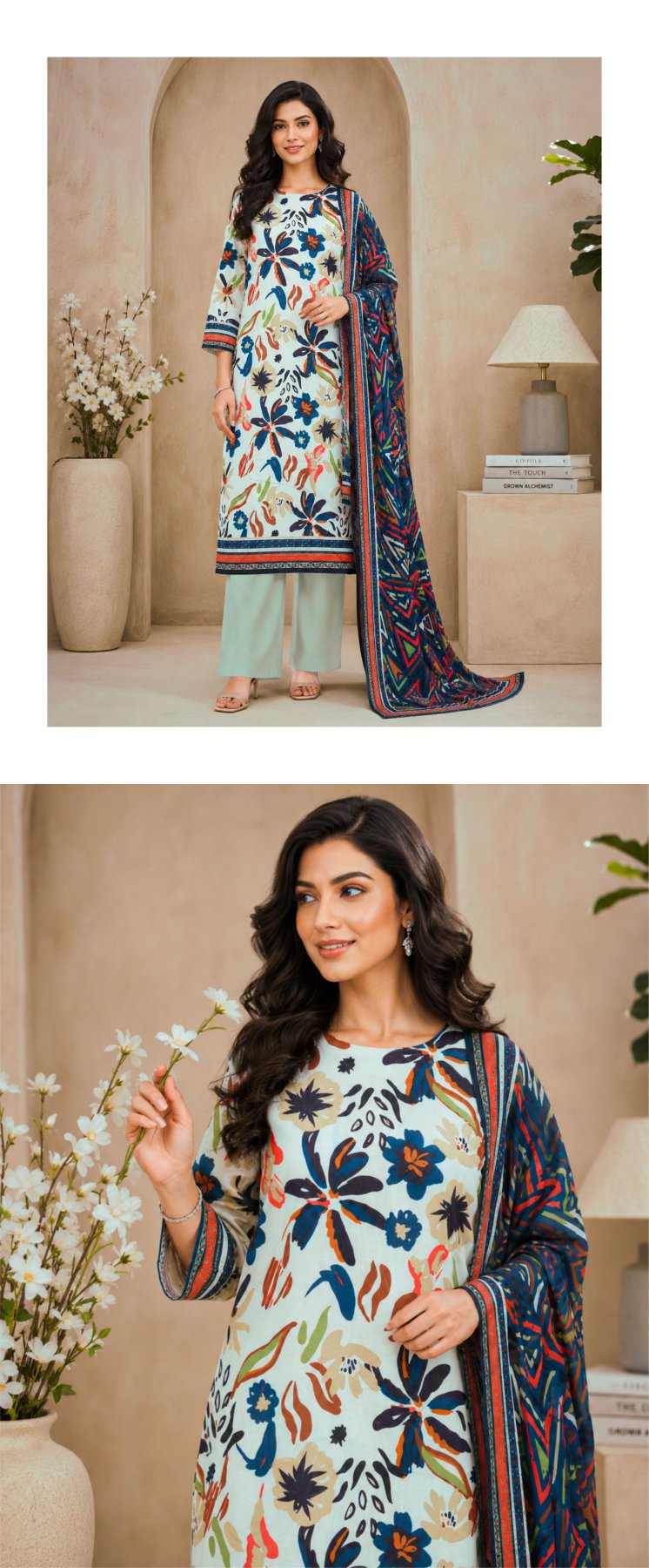 Nisa By Orang Brand 3 Pc Lawn (8 Suits) B