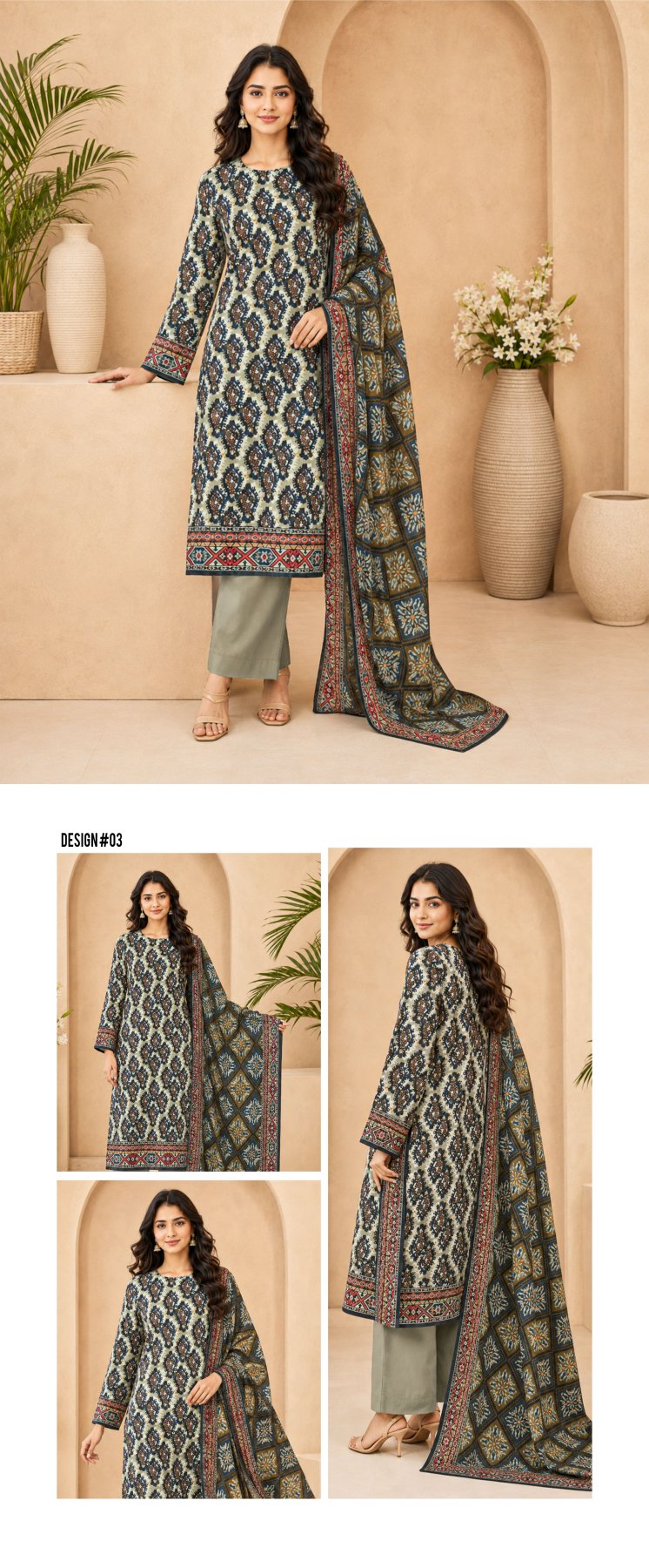 Nisa By Orang Brand 3 Pc Lawn (16 Suits)