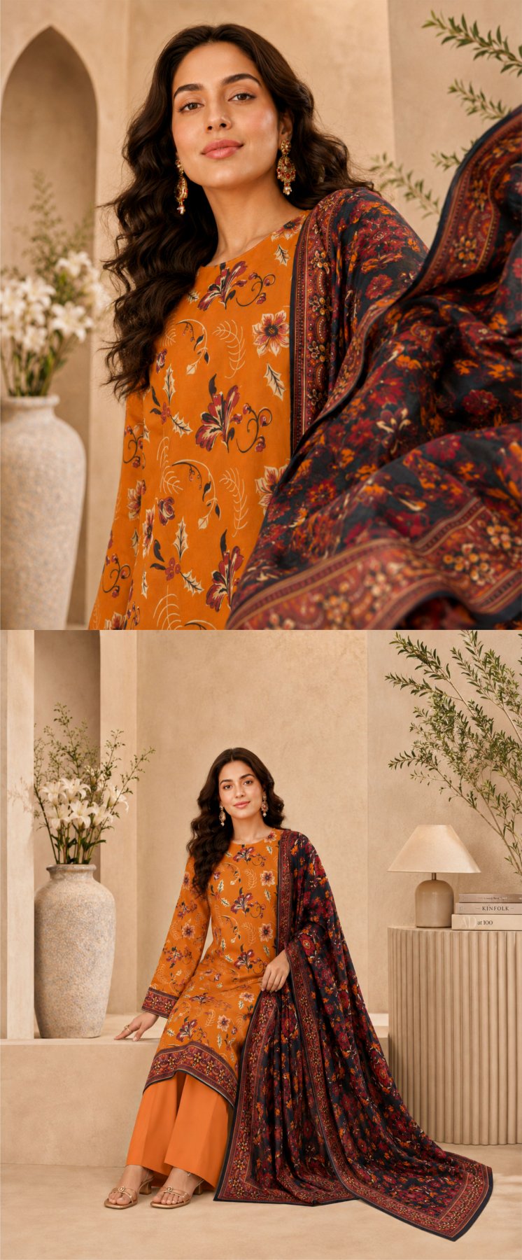 Nisa By Orang Brand 3 Pc Lawn (8 Suits) B