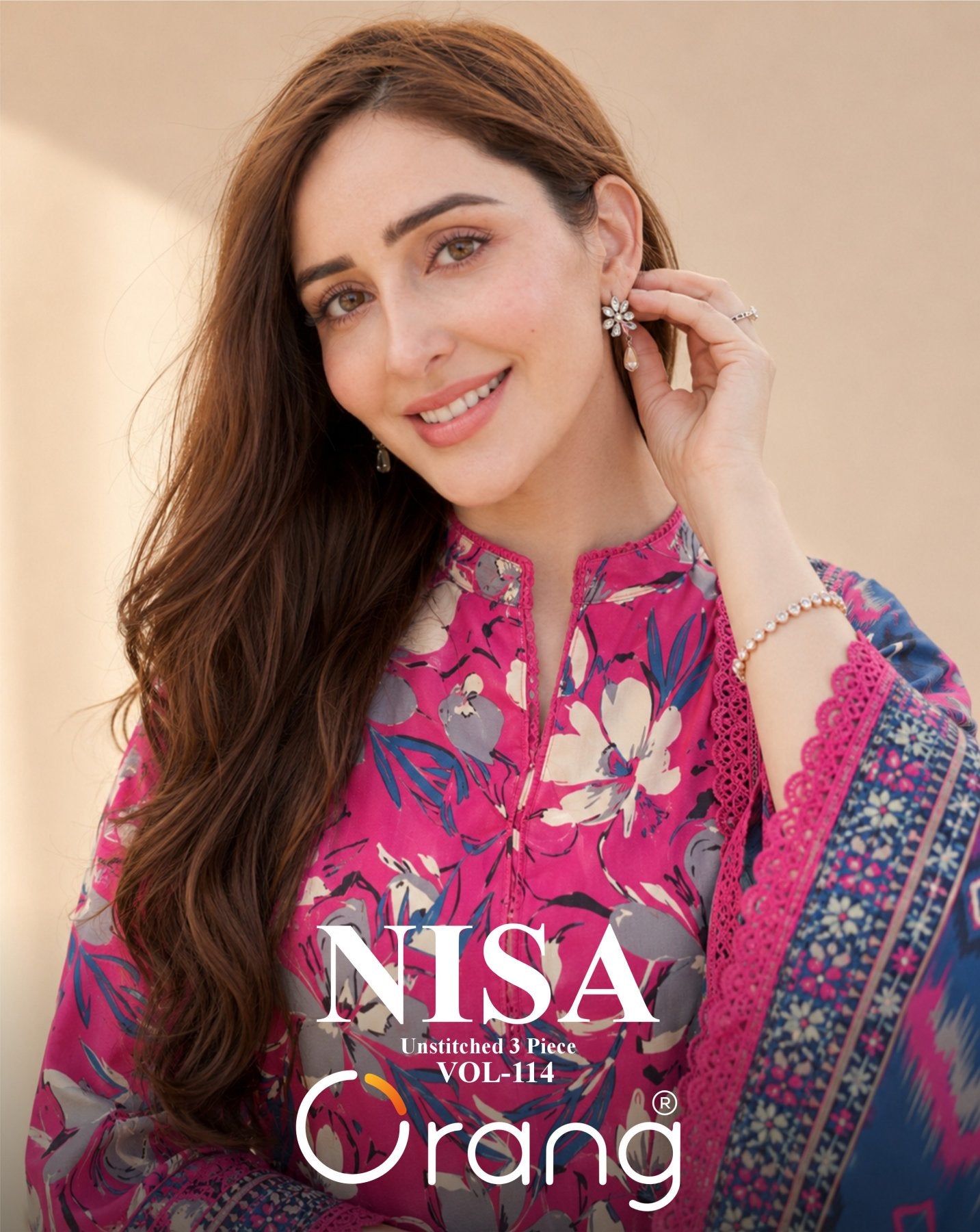 Nisa By Orang Brand 3 Pc Lawn (8 Suits) A