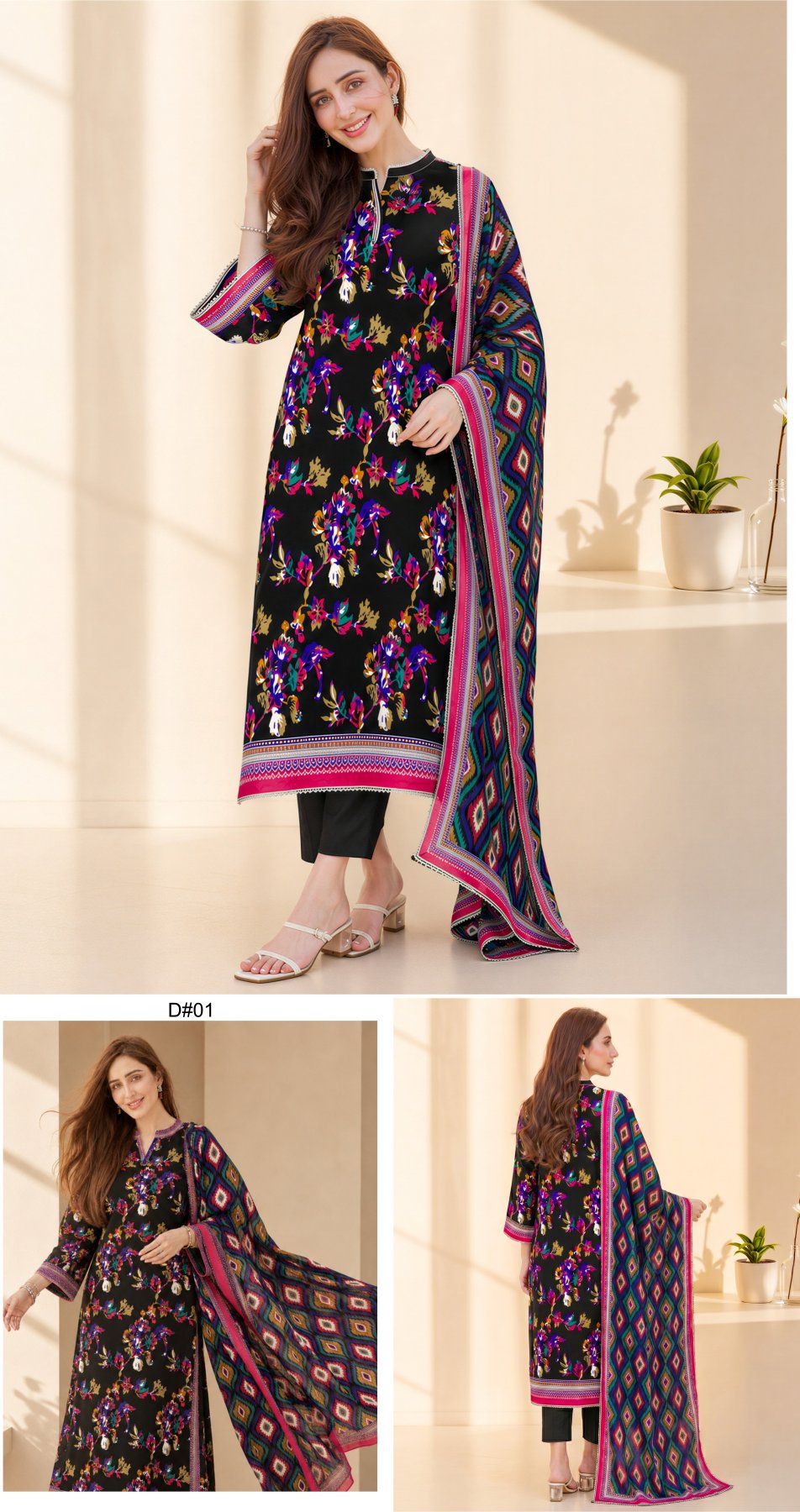 Nisa By Orang Brand 3 Pc Lawn (16 Suits)