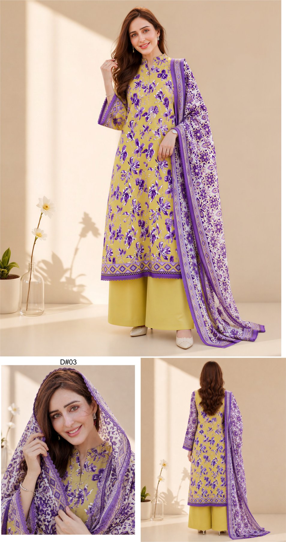 Nisa By Orang Brand 3 Pc Lawn (16 Suits)