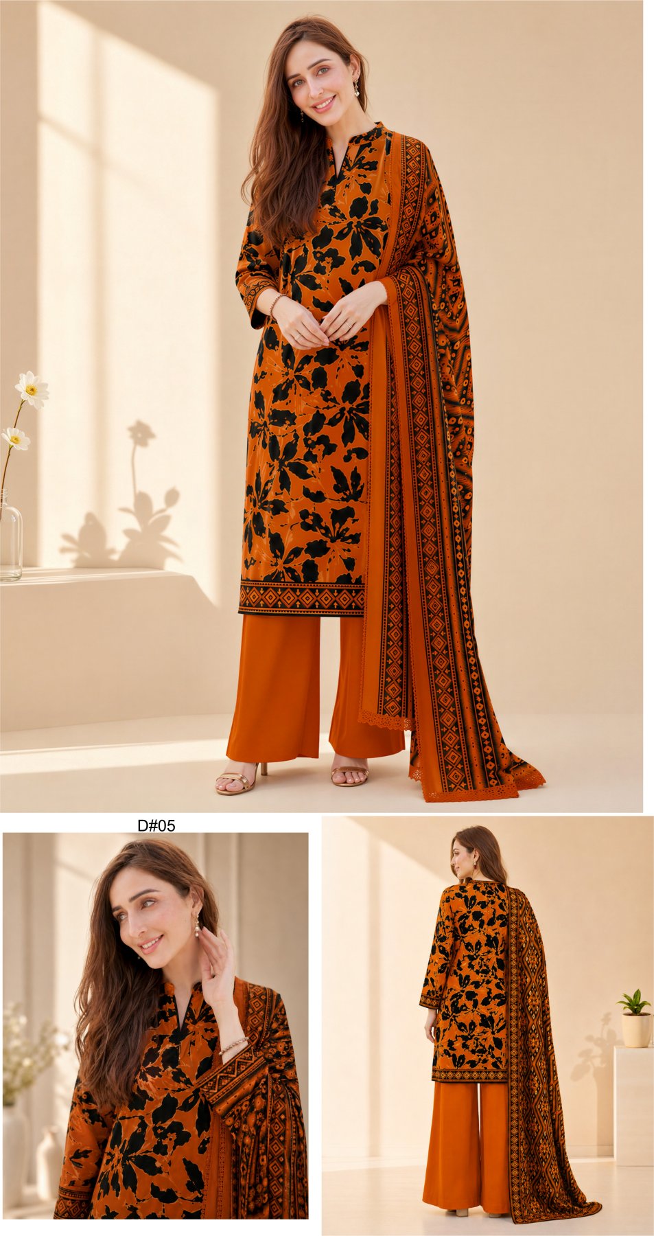 Nisa By Orang Brand 3 Pc Lawn (8 Suits) A