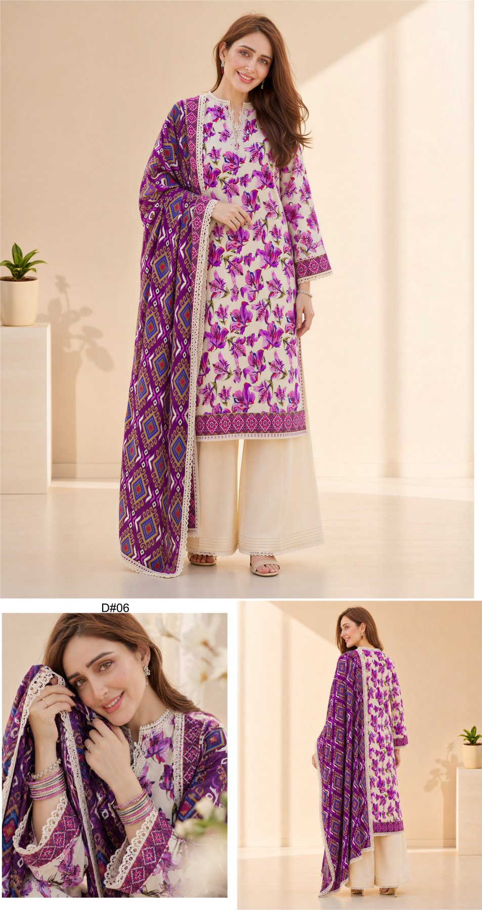 Nisa By Orang Brand 3 Pc Lawn (16 Suits)