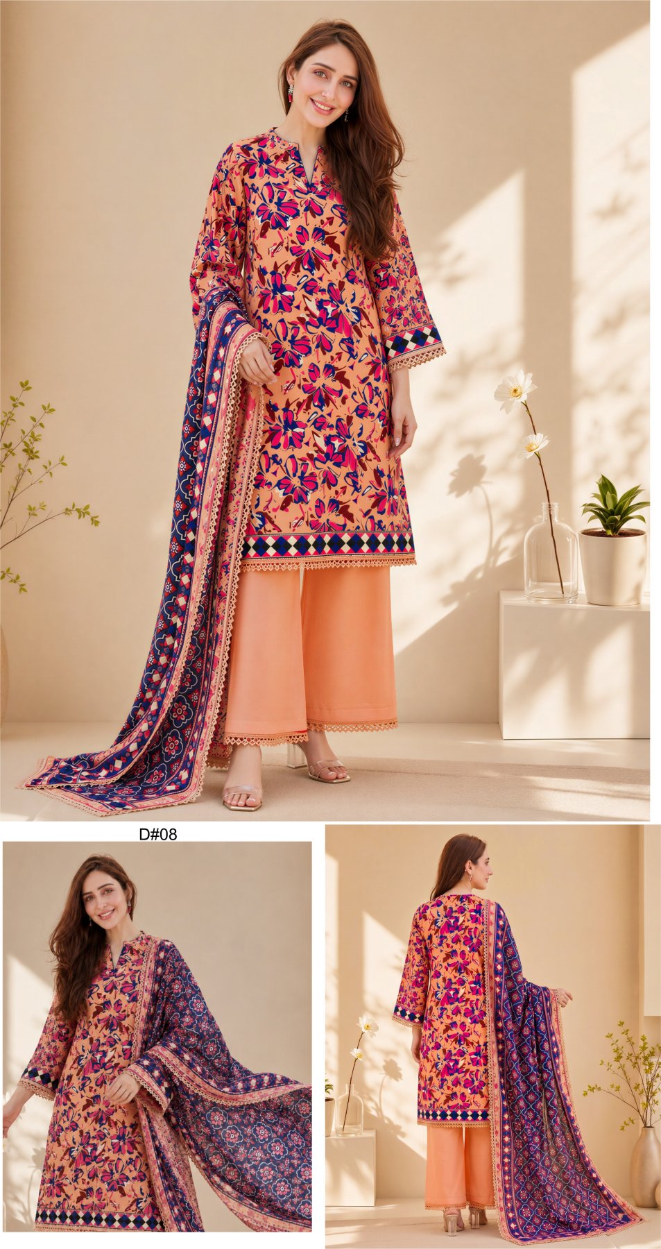Nisa By Orang Brand 3 Pc Lawn (16 Suits)
