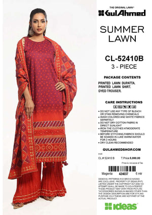 Gul Ahmed 3Pc Lawn 5 Suits A
