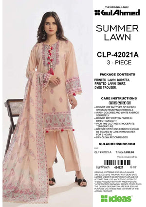Gul Ahmed 3Pc Lawn 5 Suits A