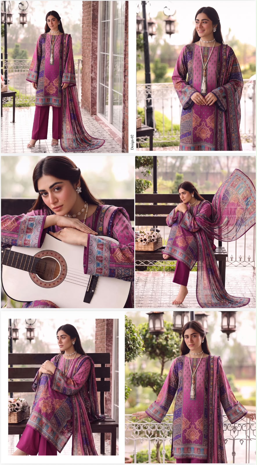 ORIGNAL BRAND BIN NOOR 3PC LAWN (10 SUITS )