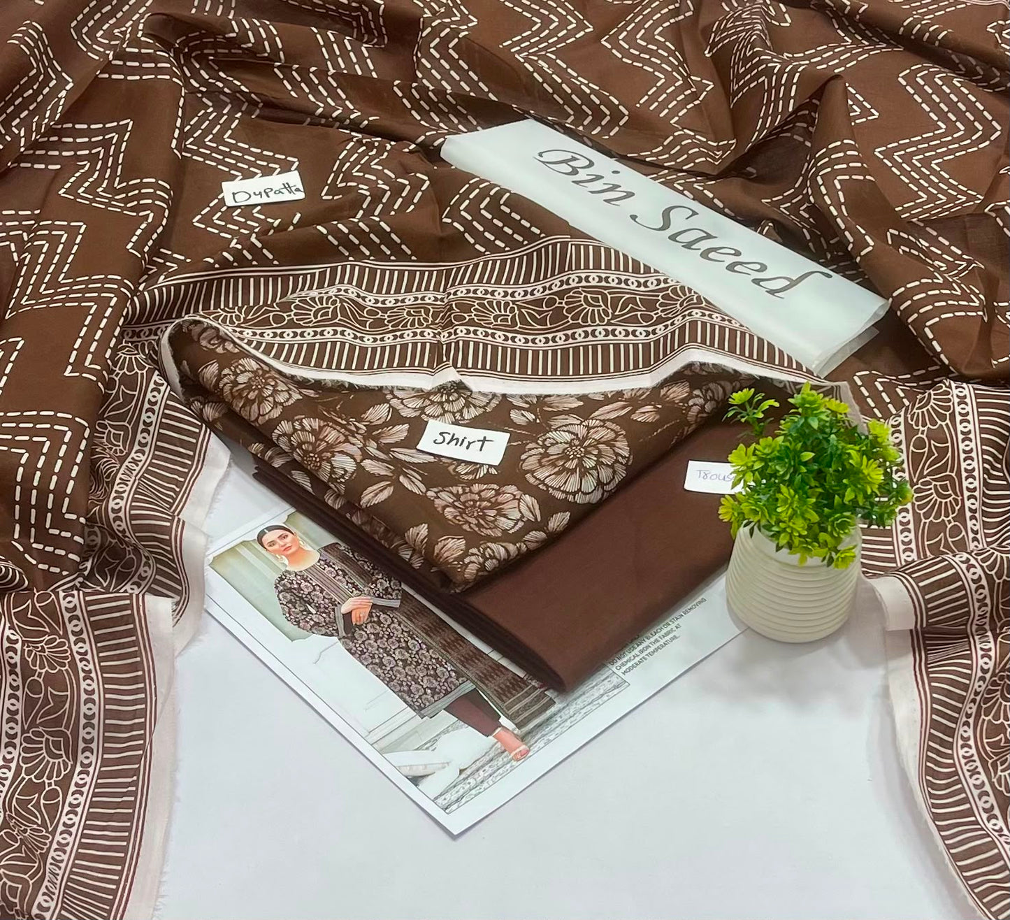 Bin Saeed & Ethnic 3Pc Lawn (6 Suits )A