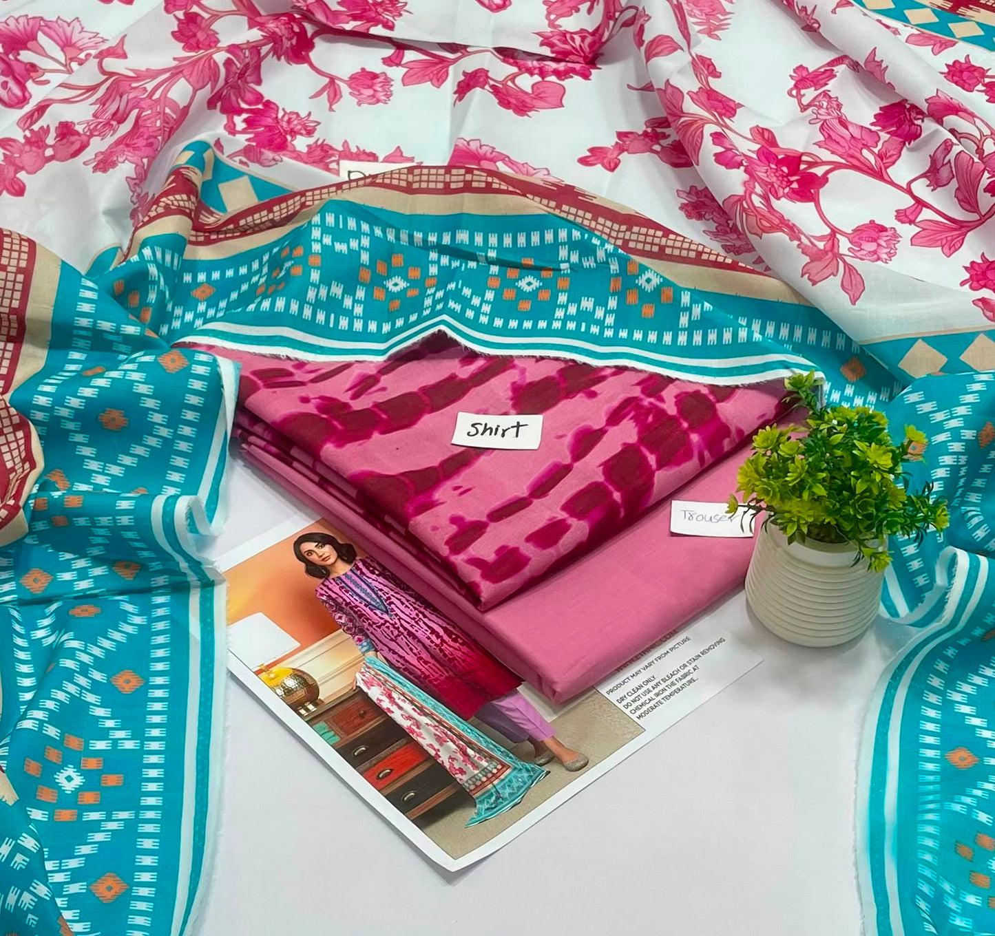 Bin Saeed & Ethnic 3Pc Lawn (6 Suits )A