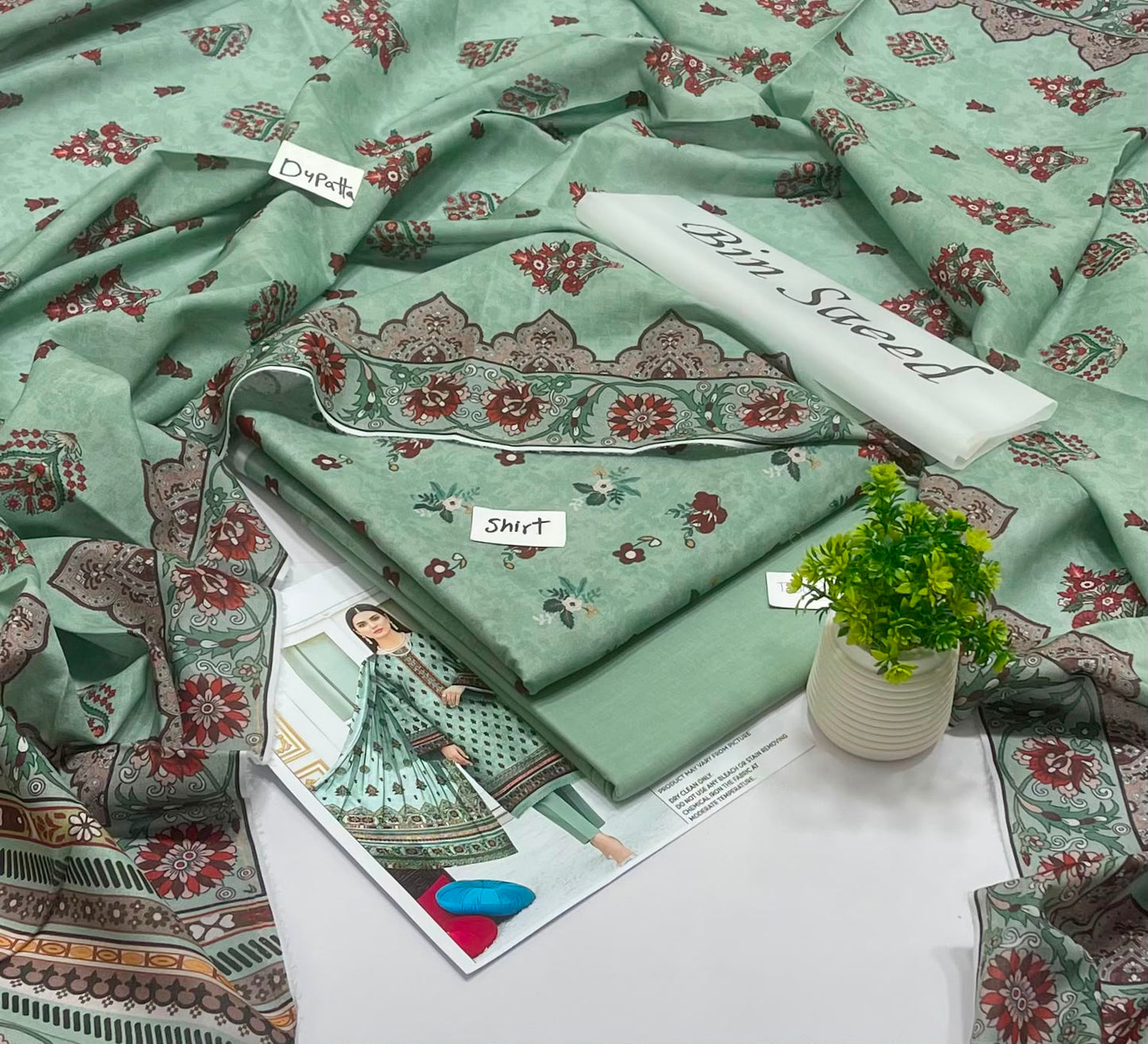 Bin Saeed & Ethnic 3Pc Lawn (6 Suits )A