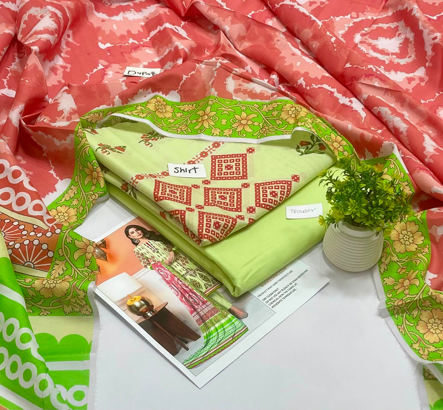 Bin Saeed & Ethnic 3Pc Lawn (6 Suits )A