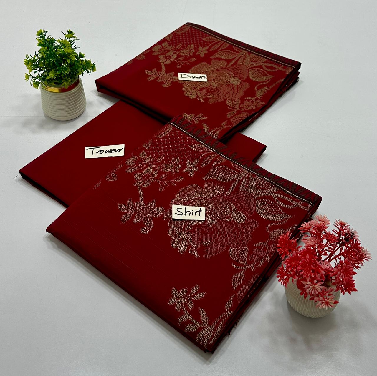 Original Brand Meko Textile 3Pc Bana Dora Lawn (3 Suits)B